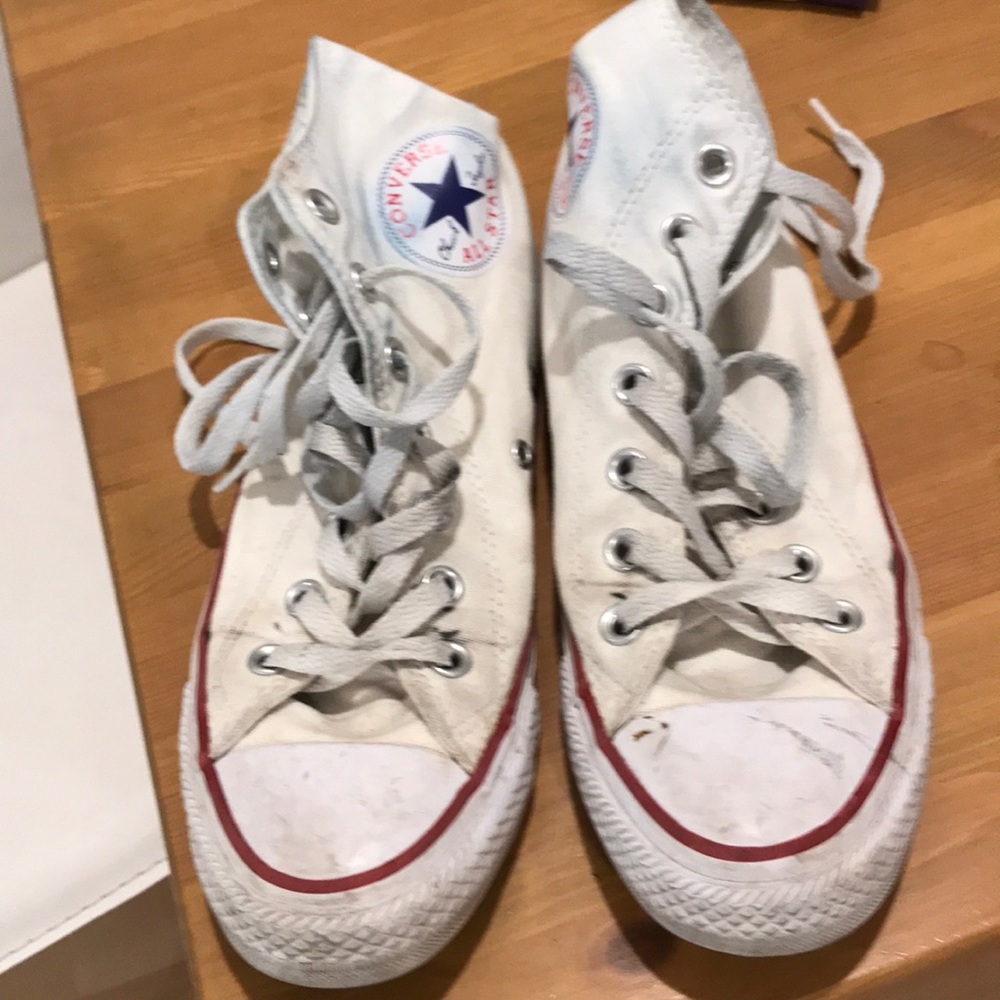 White high top all star converse